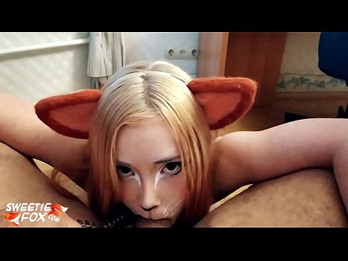 ❤️ Kitsune loro dick na kụkọba n'ọnụ ya Ihe gba ọtọ  ☑